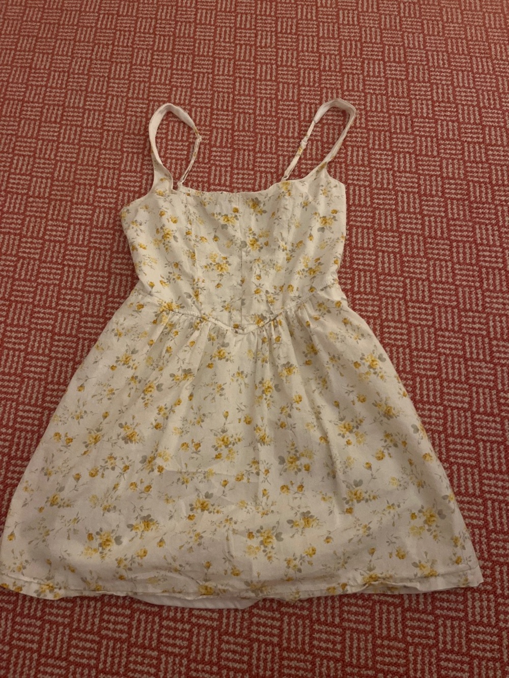 Trixxi Yellow Flower Dress